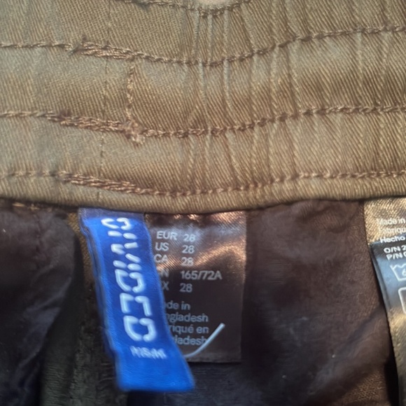H&M Pants Mens Cargo Jogger Pants Olive Green Poshmark